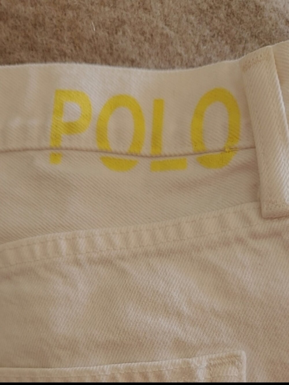 Polo by Ralph Lauren White High Waist Shorts